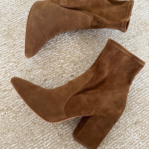Loeffler Randall Isla Brown Booties Size 6 - Picture 1 of 6